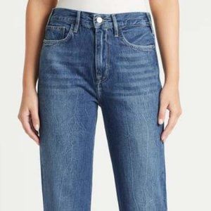 Frame Denim Indigo Wide Leg Jeans